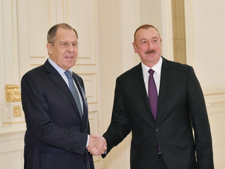 Президент Ильхам Алиев принял министра иностранных дел России - ФОТО