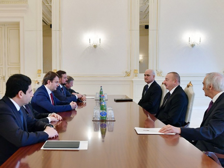 Президент Ильхам Алиев принял делегацию во главе с министром экономического развития России - ОБНОВЛЕНО