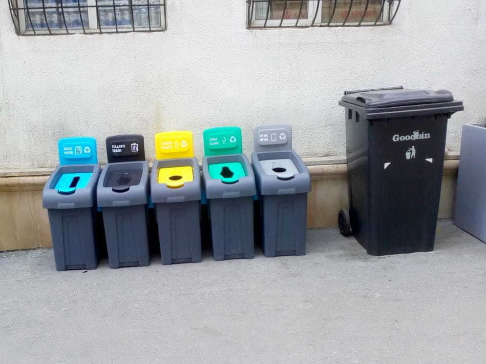 Это в Азербайджане, а не в Норвегии: В центре Баку установили баки для сортировки мусора – ФОТО - ВИДЕО
