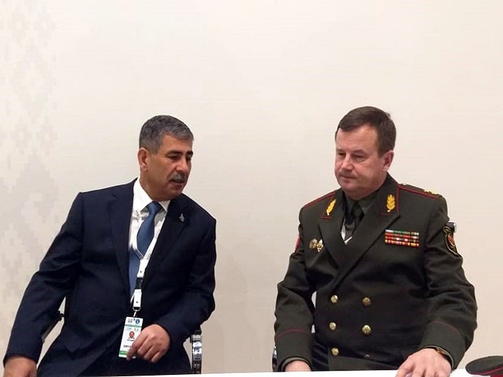 Azərbaycanla Belarus arasında hərbi əməkdaşlığın inkişafı müzakirə olunub