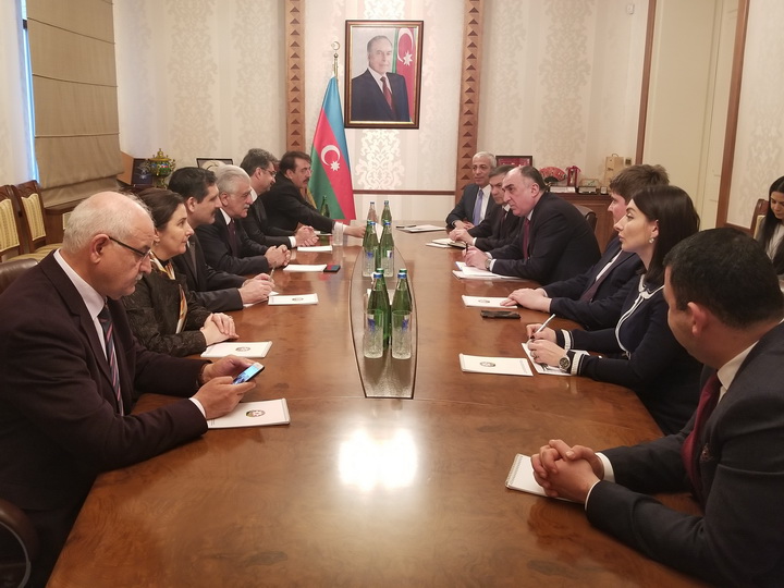 Эльмар Мамедъяров встретился с представителями азербайджано-турецкой межпарламентской группы дружбы