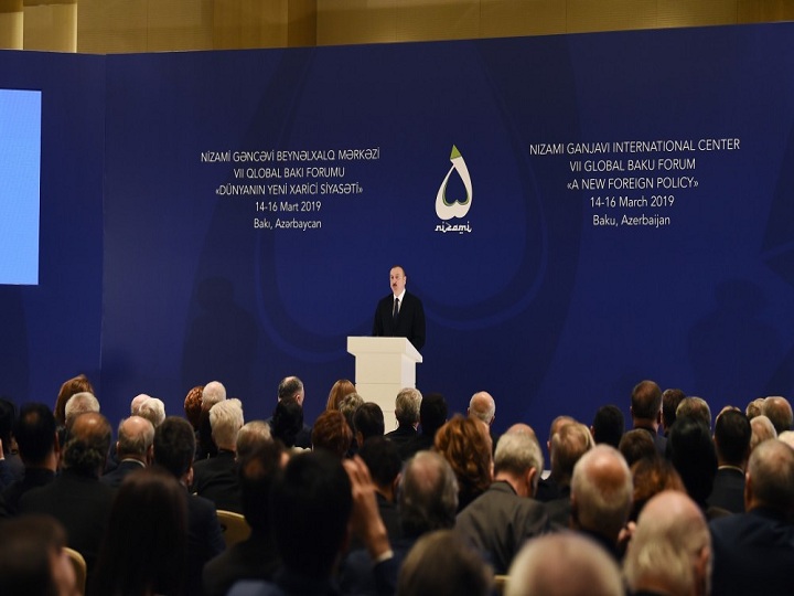 Prezident İlham Əliyev VII Qlobal Bakı Forumun açılışında iştirak edib - YENİLƏNİB -FOTO
