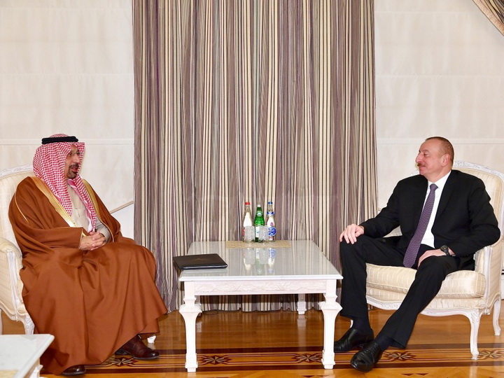 Президент Ильхам Алиев принял министра энергетики, промышленности и природных ресурсов Саудовской Аравии - ФОТО