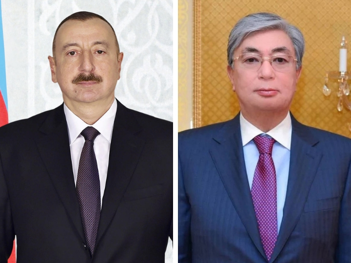 Президент Ильхам Алиев поздравил новоизбранного Президента Казахстана