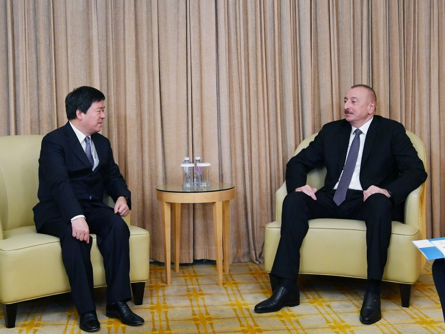 Президент Ильхам Алиев встретился с председателем Корпорации ZTE - ФОТО