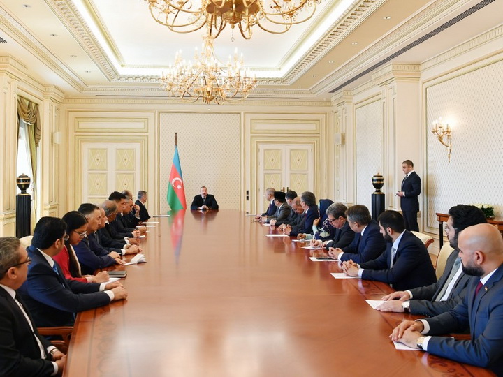Президент Ильхам Алиев принял послов и руководителей диппредставительств мусульманских стран в Азербайджане - ФОТО