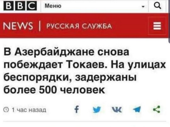 Перл от BBC: В Азербайджане побеждает Токаев - ФОТО