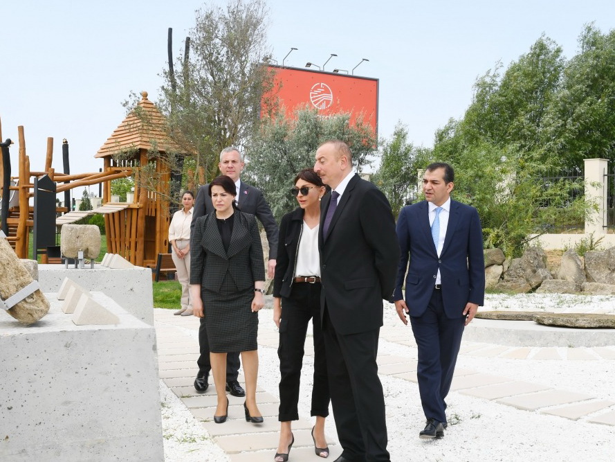 Президент Ильхам Алиев принял участие в открытии заповедника «Янардаг» - ФОТО