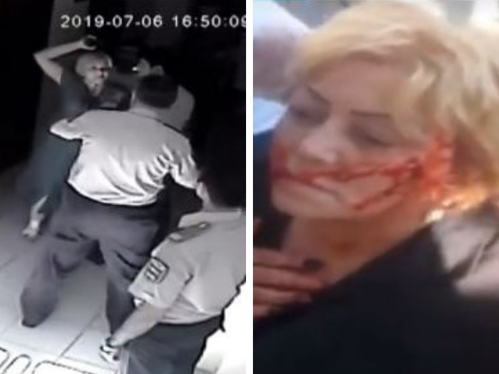 В Баку женщина разгромила отделение полиции и напала на полицейских - ВИДЕО - ОБНОВЛЕНО