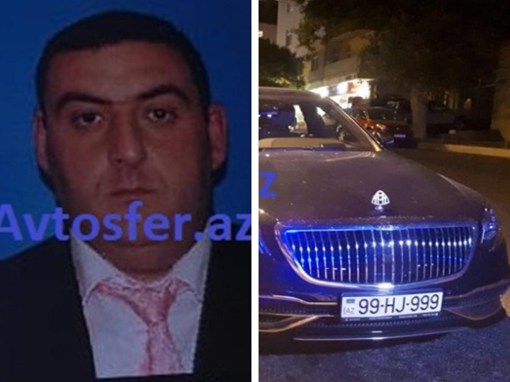 «99-999»: В Баку пьяный водитель Maybach стоимостью полмиллиона предложил инспектору взятку в 20 манатов - ФОТО