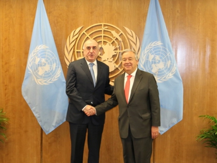Эльмар Мамедъяров встретился с генеральным секретарем ООН - ФОТО