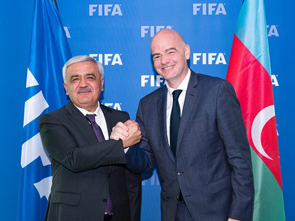 Прошла встреча между президентами АФФА и ФИФА - ФОТО