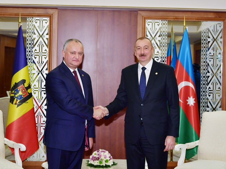 Состоялась встреча президентов Азербайджана и Молдовы - ФОТО