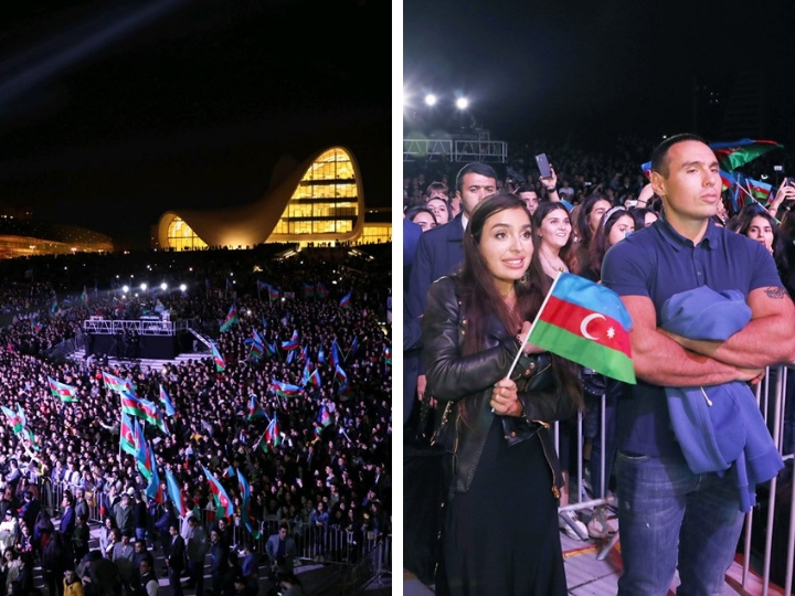 В Баку состоялся грандиозный концерт по случаю Дня государственной независимости – ФОТО – ВИДЕО