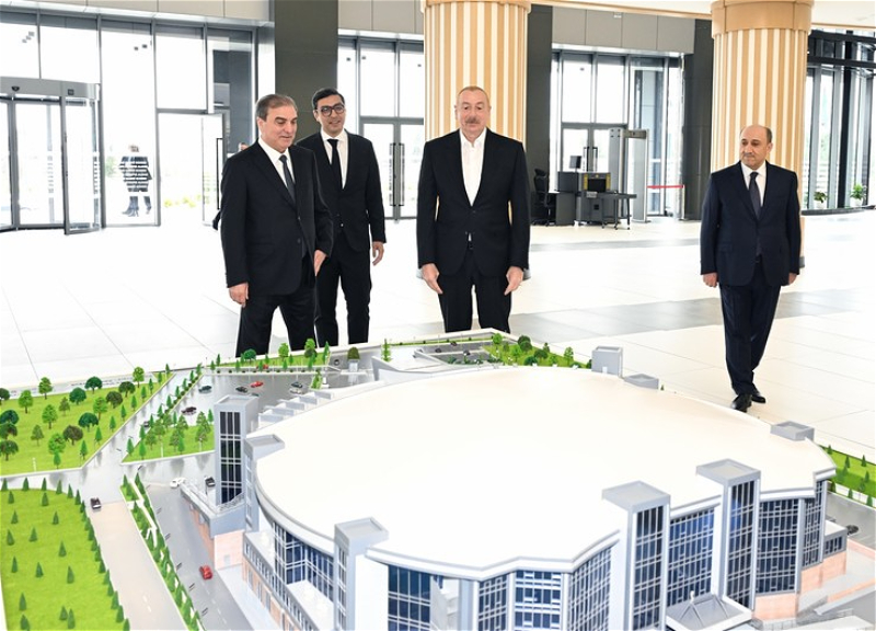 Prezident Gəncə İdman Sarayının açılışında iştirak edib - YENİLƏNİB