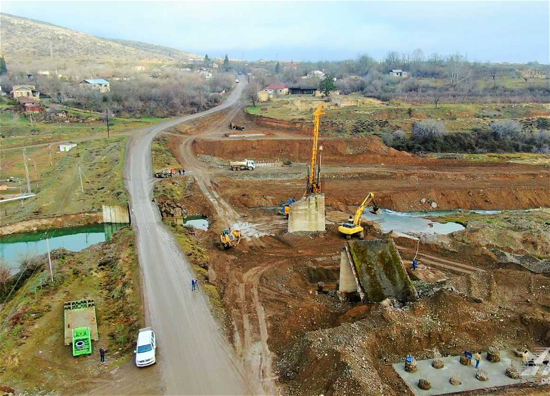 Ağdərə-Ağdam avtomobil yolunun inşasına başlanılıb - FOTO