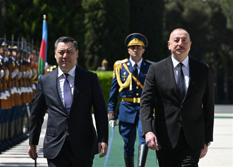Состоялась церемония официальной встречи Президента Кыргызстана Садыра Жапарова - ФОТО