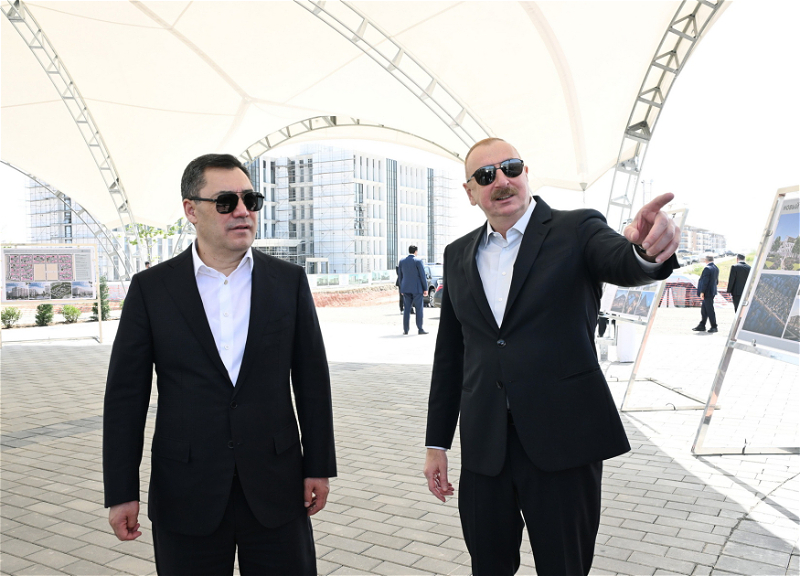 Президенты Кыргызстана и Азербайджана посетили Агдам - ФОТО