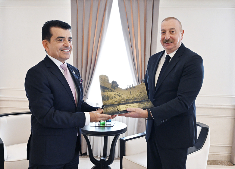 Президент Азербайджана принял в Шуше гендиректора ICESCO - ФОТО