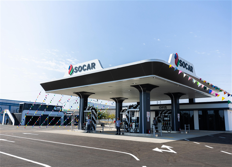 Gəncədə ilk “SOCAR” brendli yanacaqdoldurma stansiyası istifadəyə verilib - FOTO - VİDEO