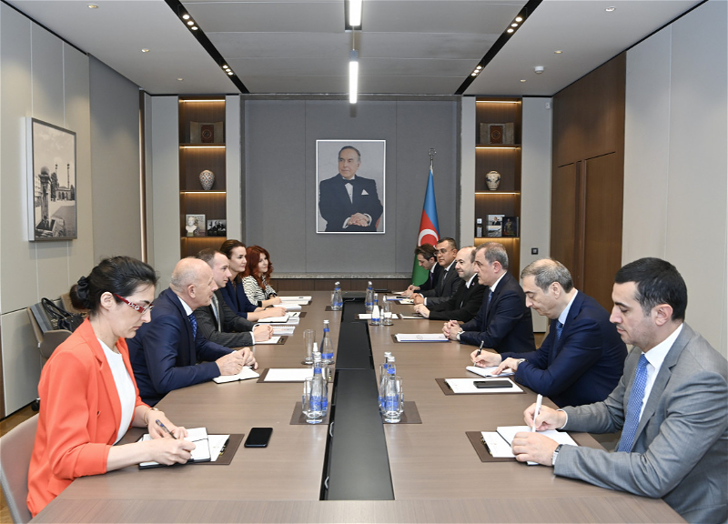 Ceyhun Bayramov Serbiya Xarici İşlər Nazirliyinin dövlət katibi ilə görüşüb - FOTO