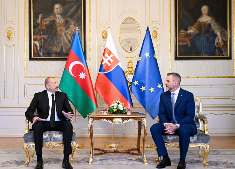 Состоялась встреча Президента Ильхама Алиева с Президентом Словакии в формате один на один - ФОТО