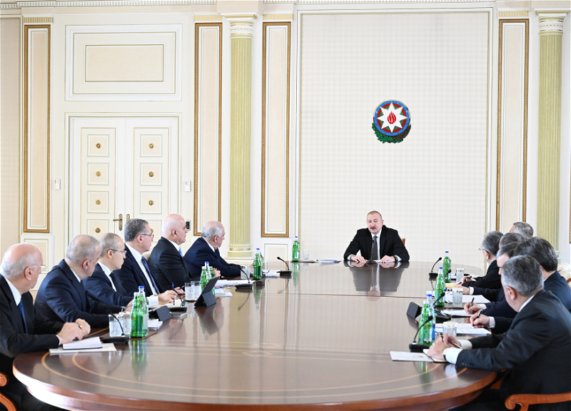 Ильхам Алиев провел совещание по Госпрограмме развития систем водоснабжения Баку и Абшерона на 2026–2035 годы