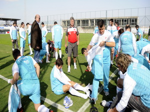 Сборная Турции по футболу провела первую тренировку в Баку - ФОТО