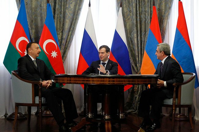 Президенты Азербайджана, России и Армении приняли заявление по нагорно-карабахскому урегулированию - ФОТО - ОБНОВЛЕНО