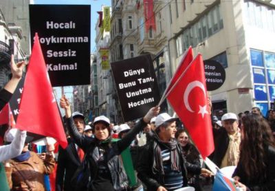 В Стамбуле прошел митинг, посвященный 20-й годовщине Ходжалинского геноцида - ОБНОВЛЕНО