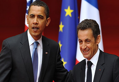 Саркози и Обама договорились продолжать давление на Дамаск и Тегеран