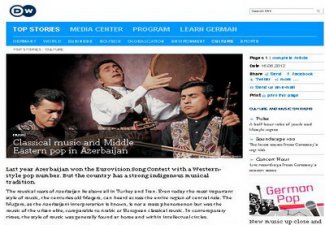 Статья Deutsche Welle рассказывает об азербайджанских традициях мугама