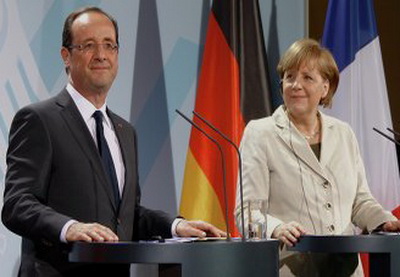 Меркель и Олланд после знакомства обсудили Грецию и бюджетный пакт ЕС