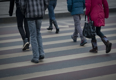 В центре Баку автобус совершил ДТП, погиб пешеход