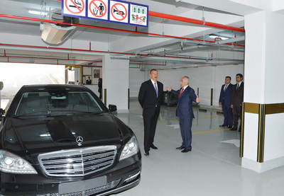 Президент Азербайджана принял участие в открытии подземной автостоянки в центре Баку – ФОТО