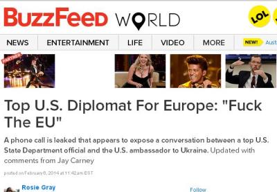 «Fuck the EU» из уст американского дипломата стала фразой дня
