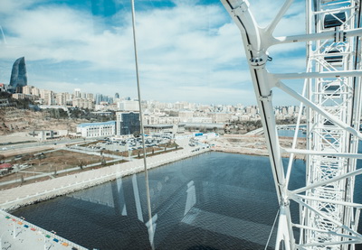 Панорама Баку с нового «Чертового колеса» - ФОТО