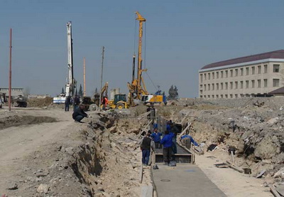 В Баку строится дорога к новому Олимпийскому стадиону – ФОТО