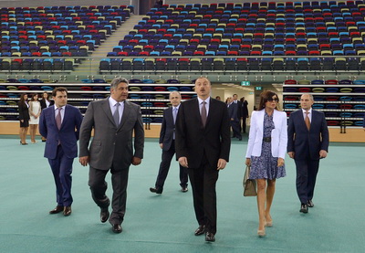 Президент Азербайджана принял участие в открытии Национальной гимнастической арены - ФОТО