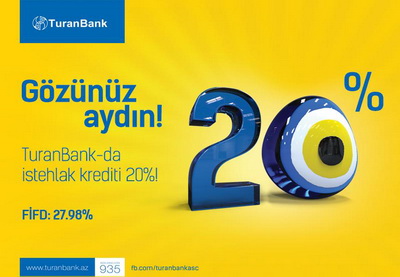 TuranBank снизил процентные ставки по потребительским кредитам до 20%