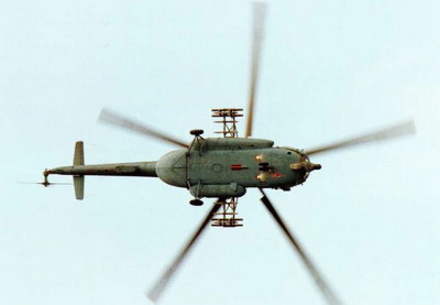 Над Краматорском обстреляли военный вертолет Ми-8