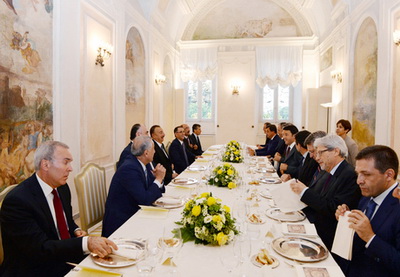 От имени премьер-министра Италии дан ужин в честь Президента Азербайджана - ФОТО
