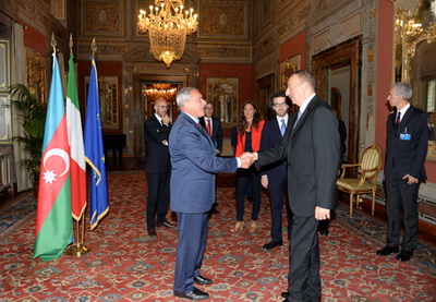 Ильхам Алиев встретился в Риме с председателем Сената Италии - ФОТО