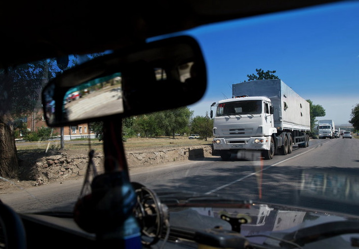 Последние машины из гуманитарного конвоя вернулись в Россию