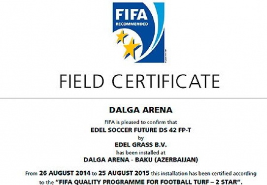 ФИФА присвоила наивысшую категорию стадиону «Далга Арена»