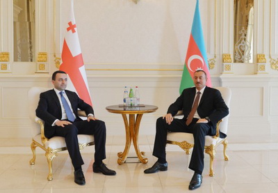 Состоялась встреча Президента Ильхама Алиева и премьер-министра Грузии один на один - ФОТО