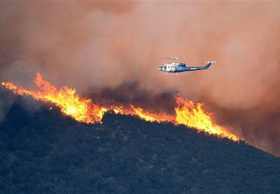 Около трех тысяч человек эвакуированы в Калифорнии из-за лесного пожара