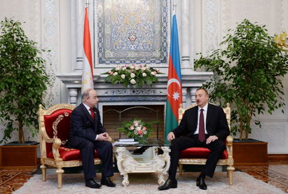 Президент Азербайджана встретился с председателем Нижней палаты Милли Меджлиса Таджикистана - ФОТО