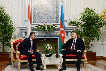 Президент Ильхам Алиев встретился с премьер-министром Таджикистана - ФОТО