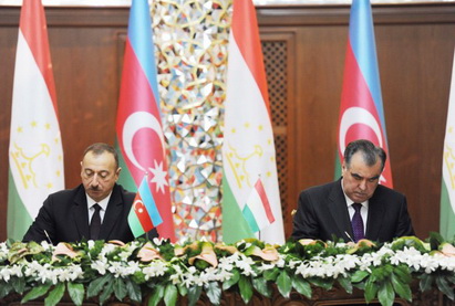 Состоялось подписание азербайджано-таджикских документов - ФОТО